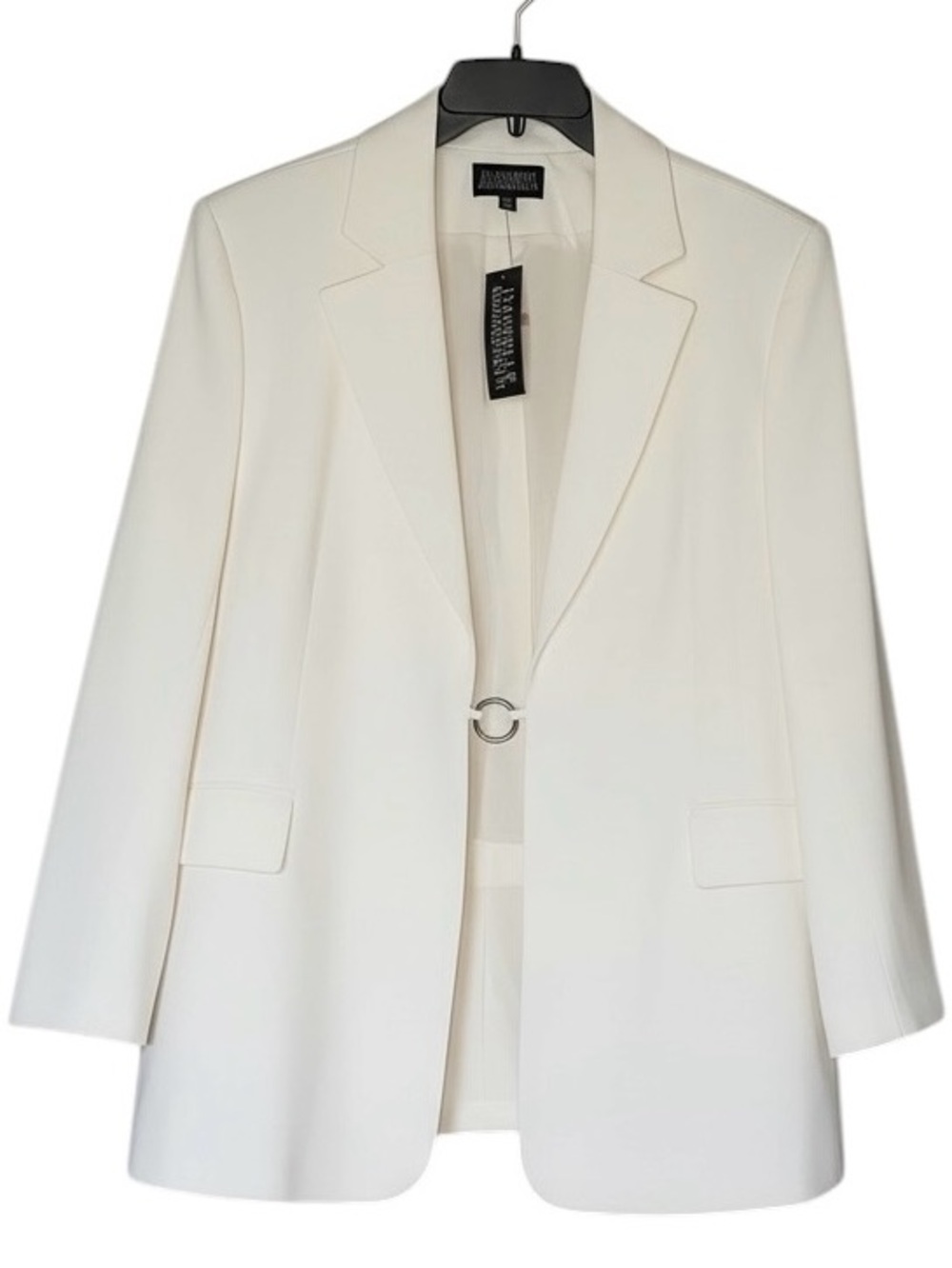 Danielle Bernstein O-Ring Blazer Tailored Open Front Jacket Size 2X NWT Chic
